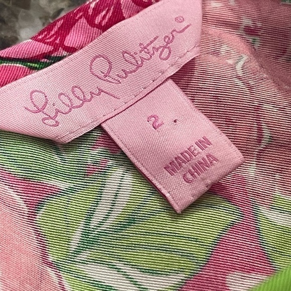 Lily Pulitzer Kipper Lapis Top woman size 2 - Picture 8 of 9